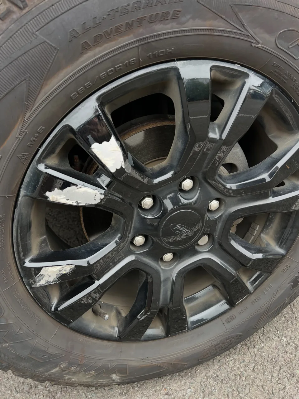 Alloy wheel from the supplied repair collection